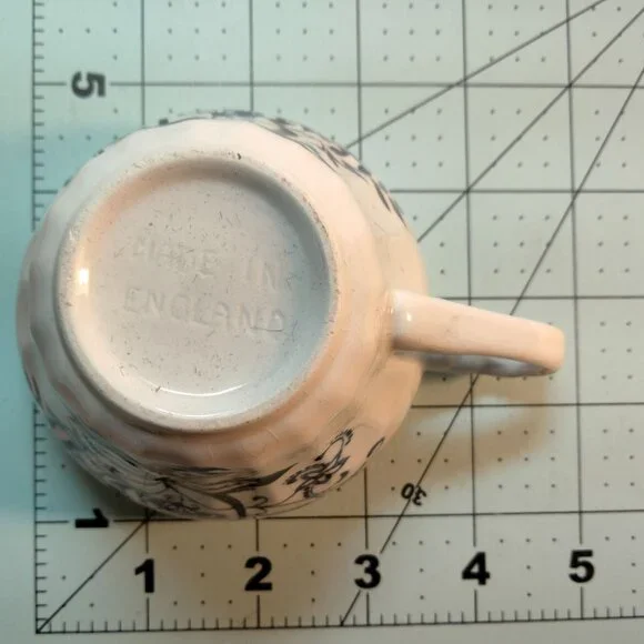 J G Meakin Blue White Floral Teacup Nordic Vintage Ceramic Cup - Picture 11 of 13